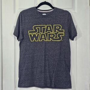 Old Navy Black & Yellow Star Wars Graphic Short Sleeve Tee Shirt Size Small
